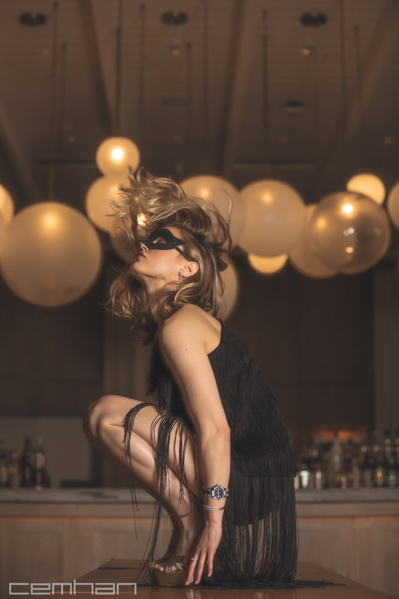 Cemhan - SLS Hotel masquerade editorial